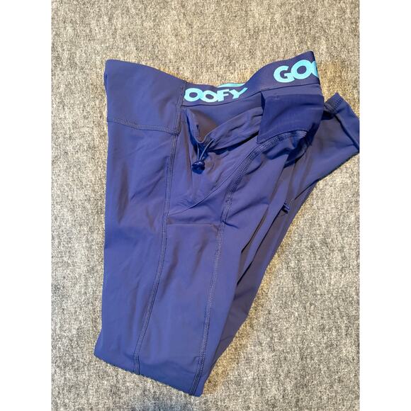 Outdoor Voices x Disney Goofy Lime Blue Leggings With Pouch Size Small - Picture 7 of 7